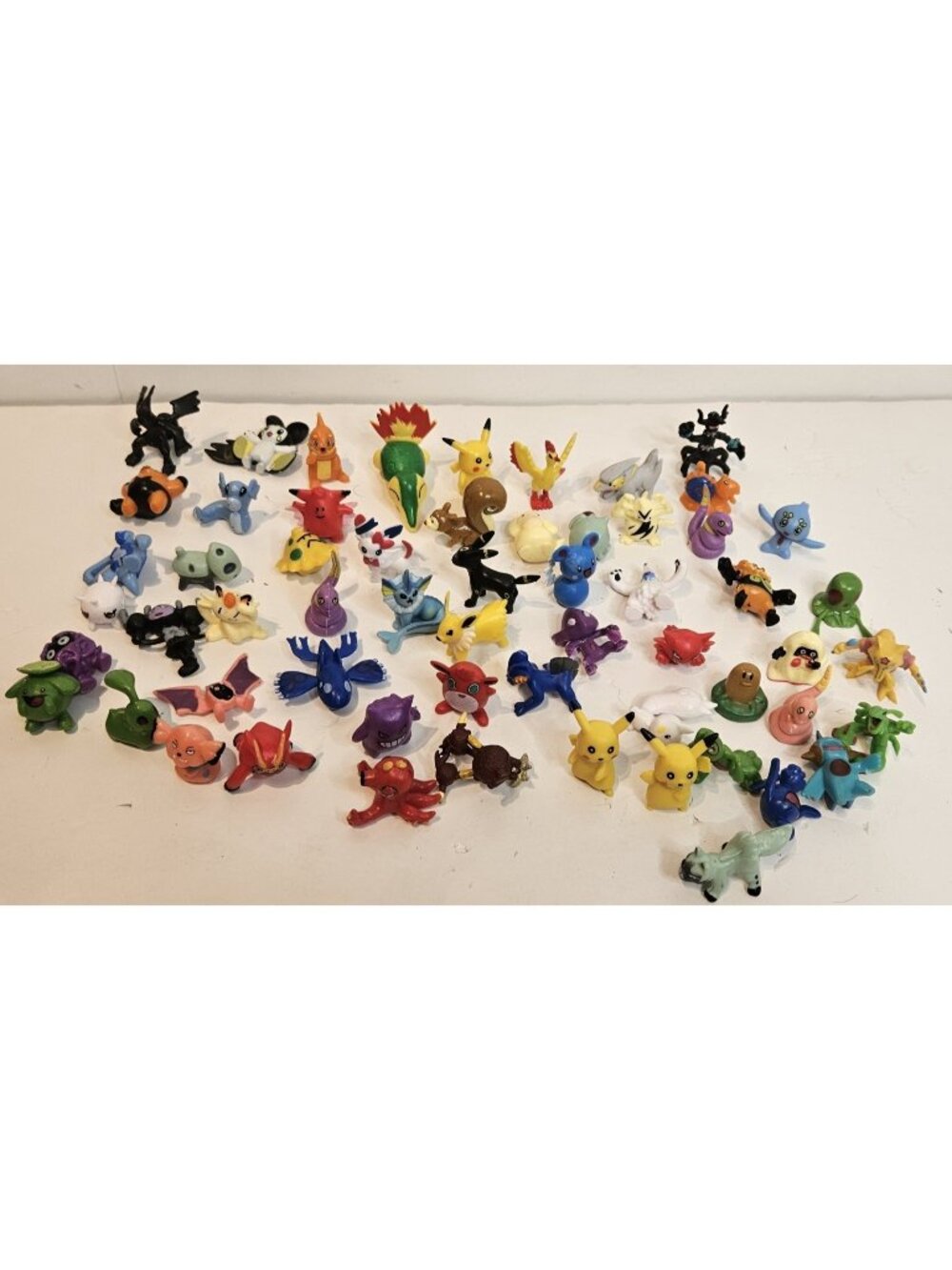 Lot of 59 Small Pokemon PK/PW Miniature Mini Figs Figures 1" Tiny Toys Assorted